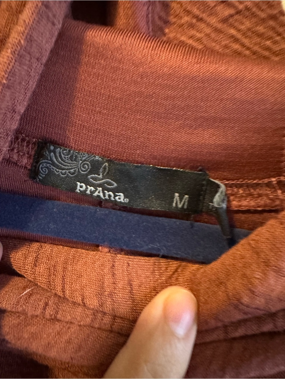 Prana Rust Knit Cowl-Neck Sweater - Picture 2 of 4